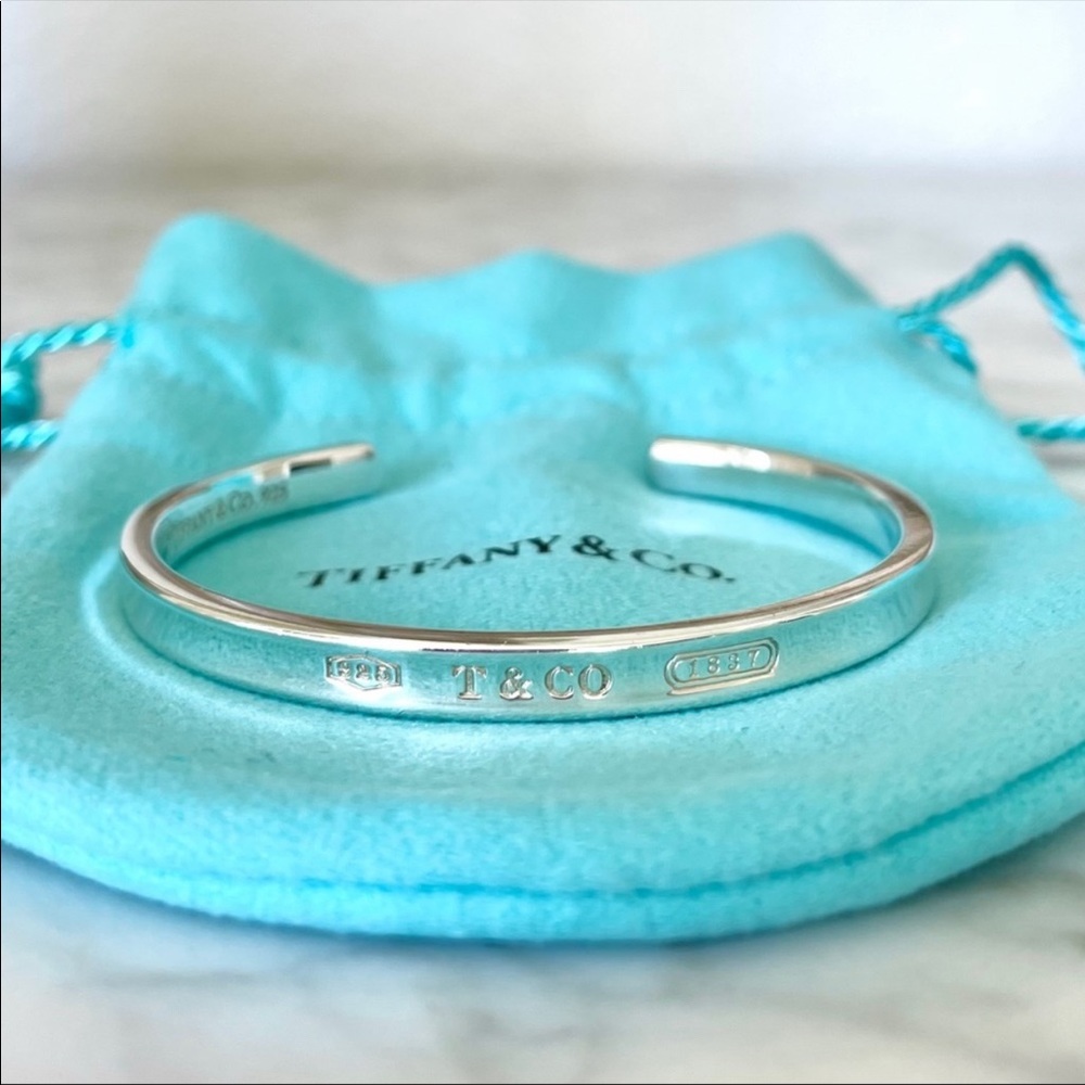 Authentic Tiffany Cuff Bangle silver bracelet